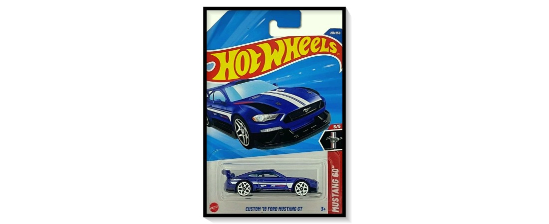 2025 Hot Wheels Mainline Custom '18 Ford Mustang GT #211/#250