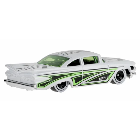2026 Hot Wheels Mainline '59 Chevy Impala [White, Green & Black] #44/#250