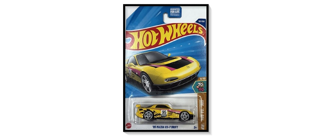 2025 Hot Wheels Mainline '95 Mazda RX-7 Drift #183/#250