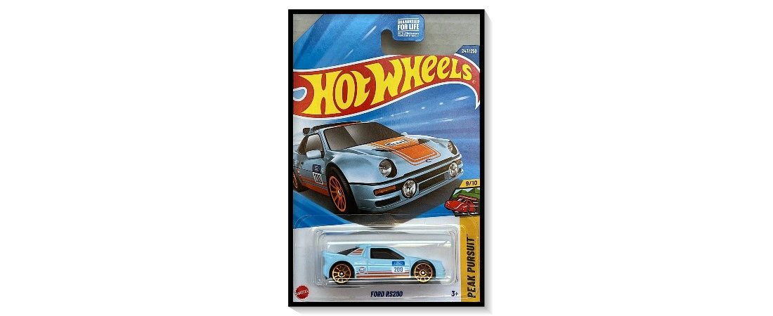 2025 Hot Wheels Mainline Ford RS200 #247/#250