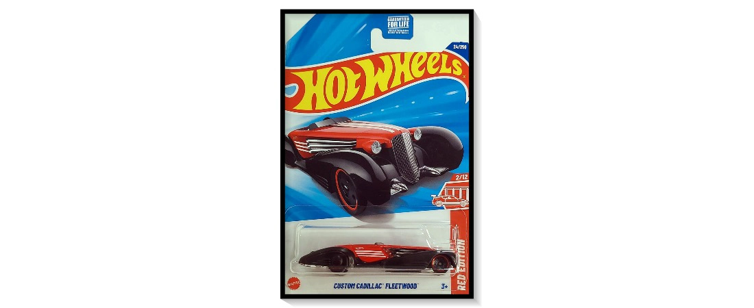 2025 Hot Wheels Mainline Custom Cadillac Fleetwood Red Edition (Target Exclusive) #24/#250