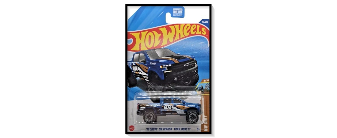 2025 Hot Wheels Mainline '19 Chevy Silverado Trail Boss LT #152/#250