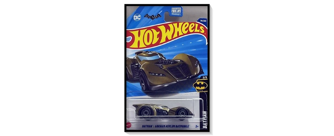 2025 Hot Wheels Mainline Batman: Arkham Asylum Batmobile #54/#250