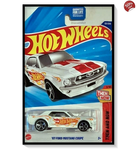 2025 Hot Wheels Mainline ’67 Ford Mustang Coupe (Then and Now) #121/#250