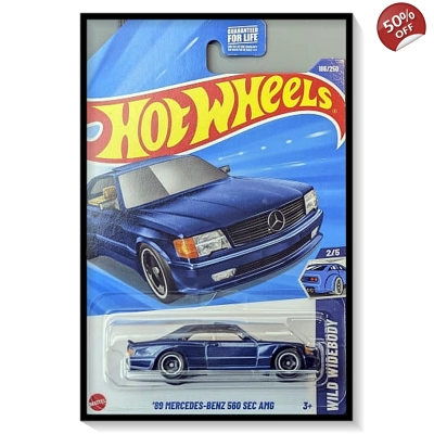2025 Hot Wheels Mainline '89 Mercedes-Benz 560 SEC AMG #186/#250