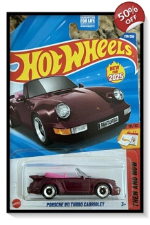 2025 Hot Wheels Mainline Porsche 911 Turbo Cabriolet #239/#250