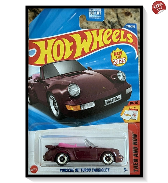 2025 Hot Wheels Mainline Porsche 911 Turbo Cabriolet #239/#250