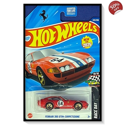 2025 Hot Wheels Mainline Ferrari 365 GTB4 Competizione #222/#250