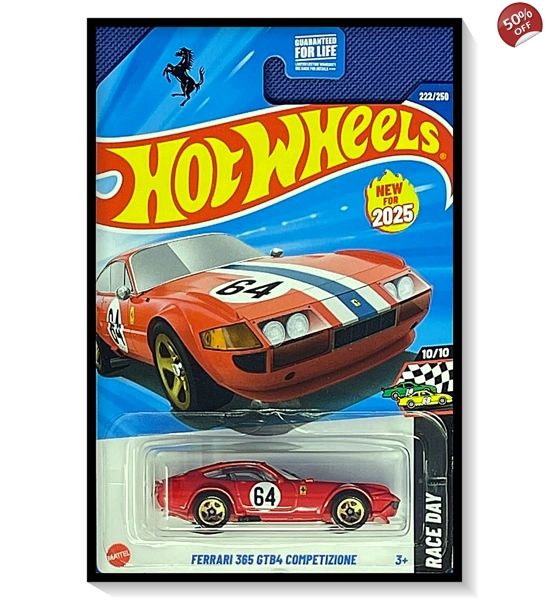 2025 Hot Wheels Mainline Ferrari 365 GTB4 Competizione #222/#250