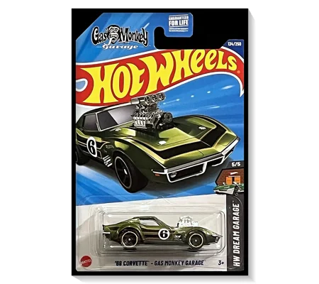 2025 Hot Wheels Mainline '68 Corvette - Gas Monkey Garage #134/#250