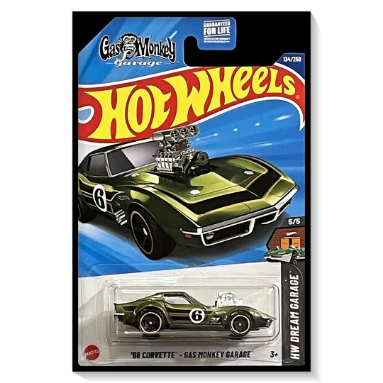 2025 Hot Wheels Mainline '68 Corvette - Gas Monkey Garage #134/#250