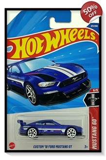 2025 Hot Wheels Mainline Custom '18 Ford Mustang GT #211/#250