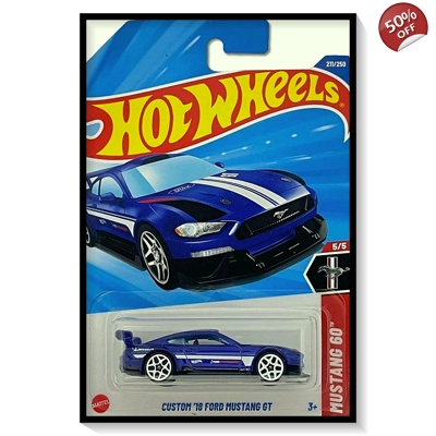 2025 Hot Wheels Mainline Custom '18 Ford Mustang GT #211/#250