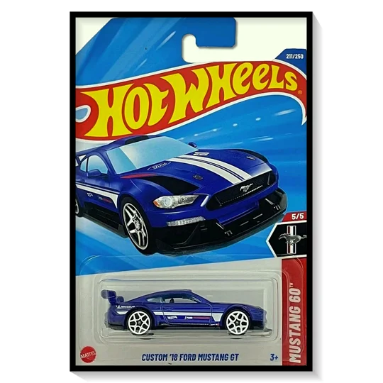 2025 Hot Wheels Mainline Custom '18 Ford Mustang GT #211/#250