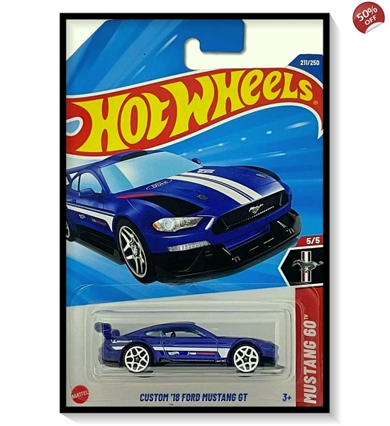 2025 Hot Wheels Mainline Custom '18 Ford Mustang GT #211/#250
