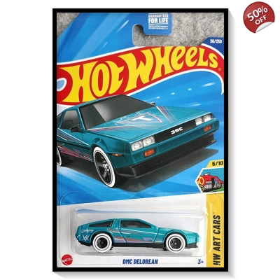 2025 Hot Wheels Mainline DMC Delorean [Turquoise Metallic] #36/#250
