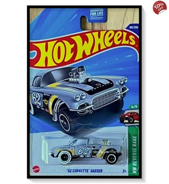 2025 Hot Wheels Mainline '62 Corvette Gasser #182/#250