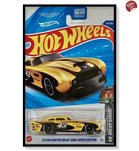 2025 Hot Wheels Mainline Aston Martin DB4GT High-Speed Edition #107/#250