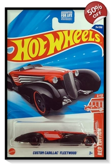 2025 Hot Wheels Mainline Custom Cadillac Fleetwood Red Edition (Target Exclusi..