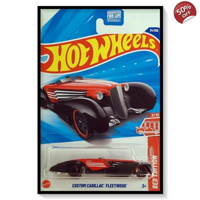 2025 Hot Wheels Mainline Custom Cadillac Fleetwood Red Edition (Target Exclusive) #24/#250