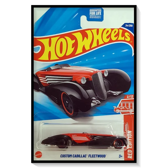 2025 Hot Wheels Mainline Custom Cadillac Fleetwood Red Edition (Target Exclusive) #24/#250