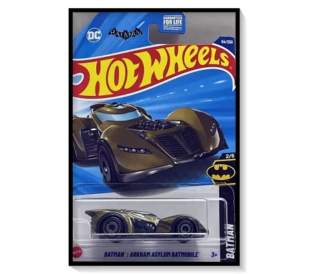 2025 Hot Wheels Mainline Batman: Arkham Asylum Batmobile #54/#250
