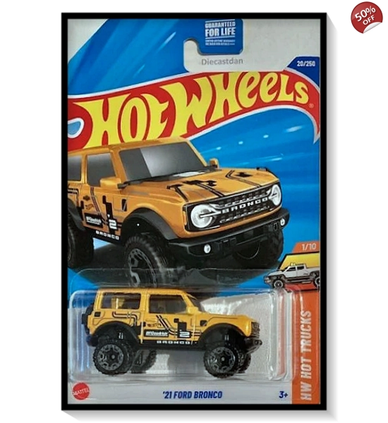 2025 Hot Wheels Mainline '21 Ford Bronco #20/#250
