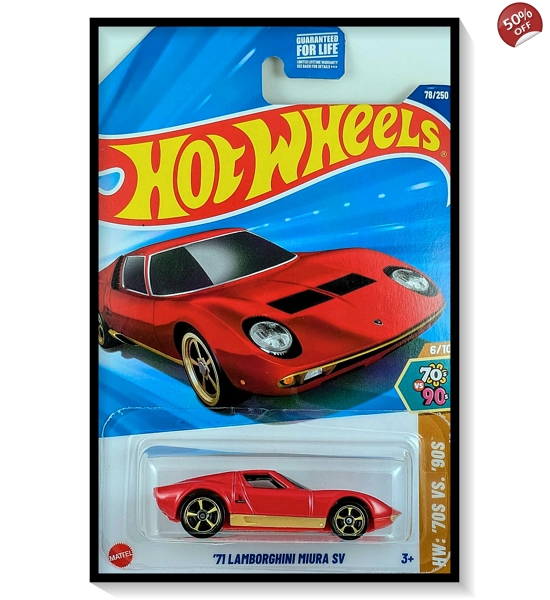 2025 Hot Wheels Mainline '71 Lamborghini Miura SV #78/#250