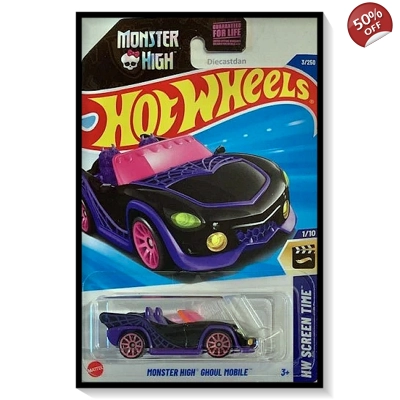 2025 Hot Wheels Mainline Monster High Ghoul Mobile #3/#250