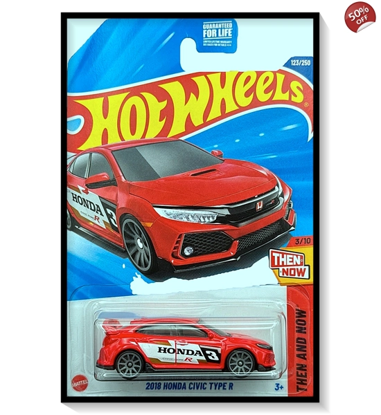 2025 Hot Wheels Mainline 2018 Honda Civic Type R #123/#250