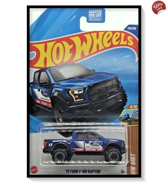 2025 Hot Wheels Mainline '17 Ford F-150 Raptor #178/#250