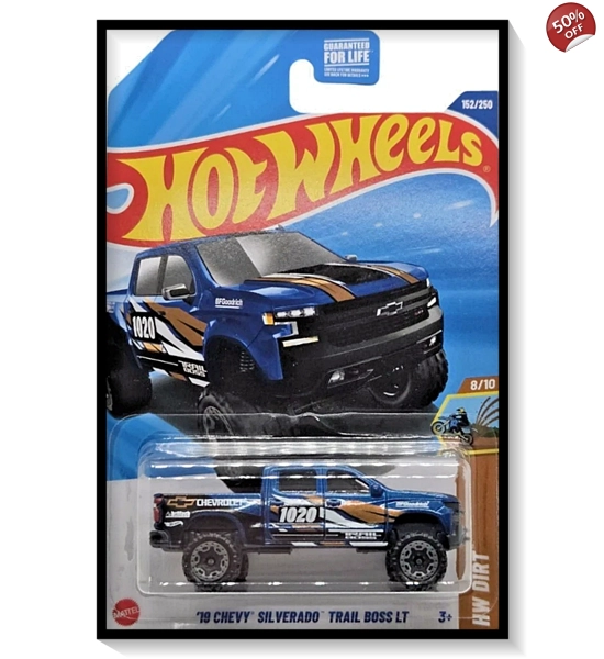 2025 Hot Wheels Mainline '19 Chevy Silverado Trail Boss LT #152/#250