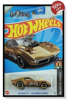 2023 Hot Wheels Mainline '68 Corvette - Gas Monk..