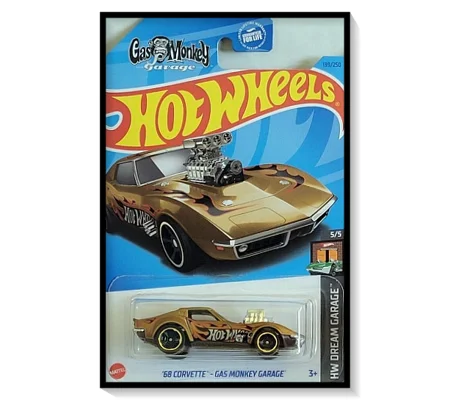 2023 Hot Wheels Mainline '68 Corvette - Gas Monkey Garage #139/#250