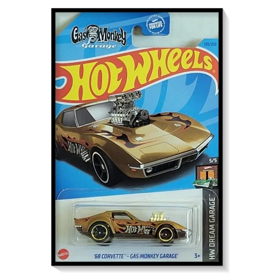2023 Hot Wheels Mainline '68 Corvette - Gas Monkey Garage #139/#250