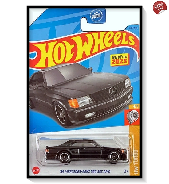 2023 Hot Wheels Mainline '89 Mercedes-Benz 560 SEC AMG #150/#250