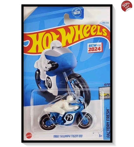 2024 Hot Wheels Mainline 1966 Triumph Tiger 100 #190/#250