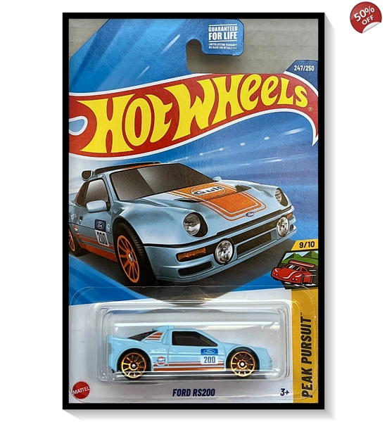 2025 Hot Wheels Mainline Ford RS200 #247/#250