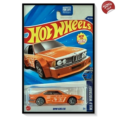 2025 Hot Wheels Mainline BMW 635 CSi [Orange] #185/#250