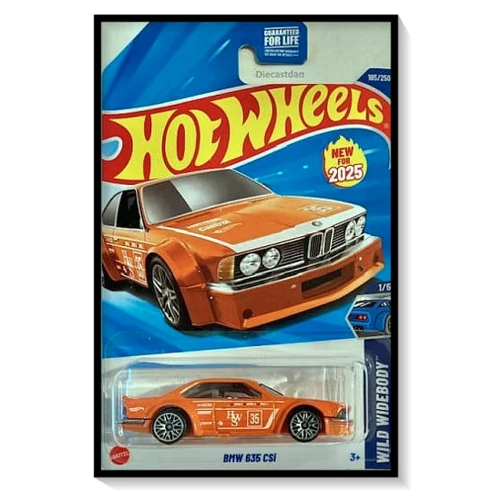 2025 Hot Wheels Mainline BMW 635 CSi [Orange] #185/#250
