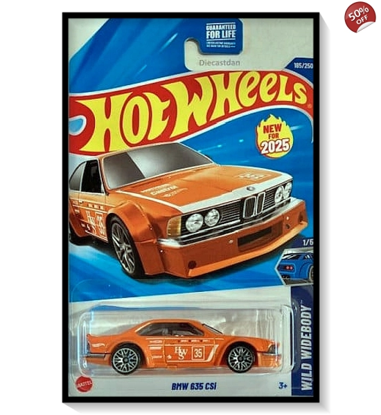 2025 Hot Wheels Mainline BMW 635 CSi [Orange] #185/#250
