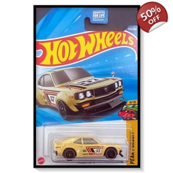 2025 Hot Wheels Mainline Mazda RX-3 [Pale Yellow] #243/#250