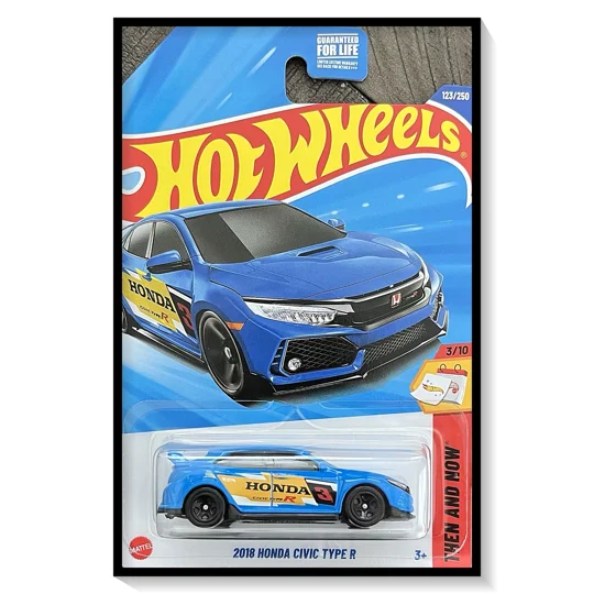 2025 Hot Wheels Mainline 2018 Honda Civic Type R [Blue] #123/#250