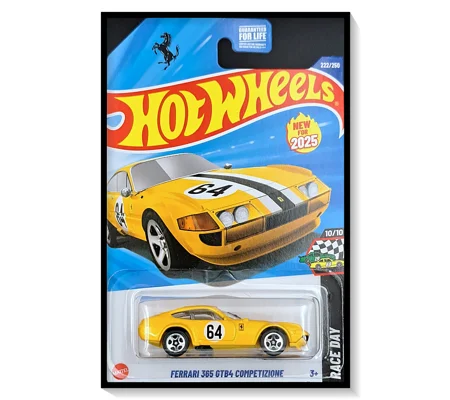 2025 Hot Wheels Mainline Ferrari 365 GTB4 Competizione [Yellow] #222/#250