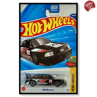 2025 Hot Wheels Mainline Audi 90 Quattro [Black] #199/#250