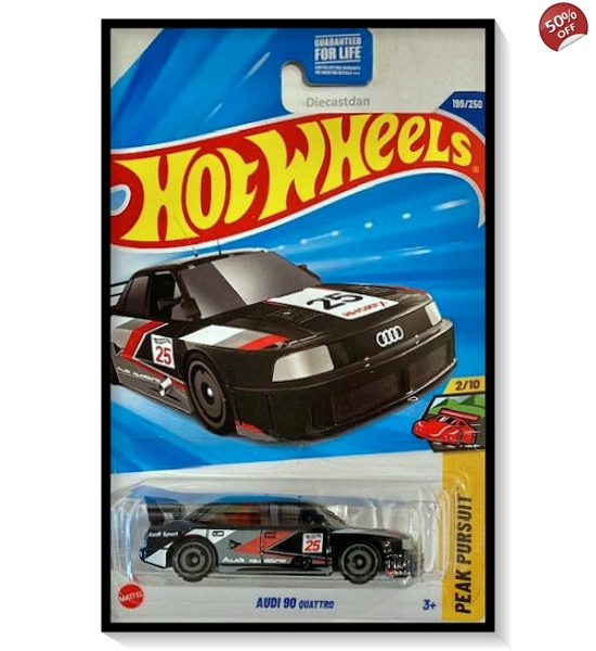 2025 Hot Wheels Mainline Audi 90 Quattro [Black] #199/#250