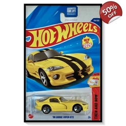 2025 Hot Wheels Mainline '96 Dodge Viper GTS [Yellow] #176..