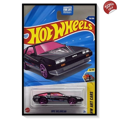 2025 Hot Wheels Mainline DMC Delorean [Black] #36/#250