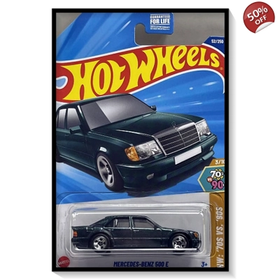 2025 Hot Wheels Mainline Mercedes-Benz 500 E [Metalflake Forest Green] #52/#250