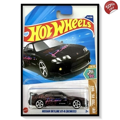2025 Hot Wheels Mainline Nissan Skyline GT-R (BCNR33) (Black) #144/#250